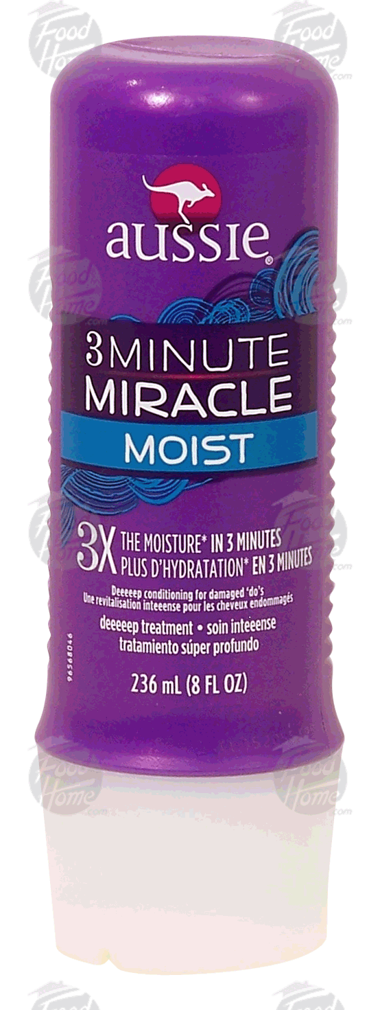 Aussie 3 Minute Miracle moist; deeeeep treatment; deep conditioning for damaged 'do's Full-Size Picture